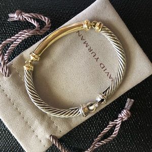 David Yurman Metro Cable Bracelet Gold Silver